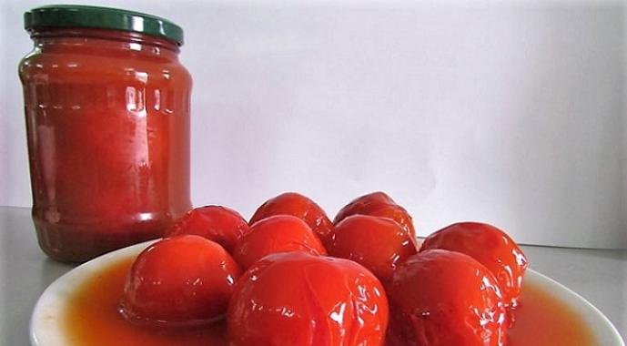 Самый простой рецепт помидоров в собственном соку на зиму без стерилизации