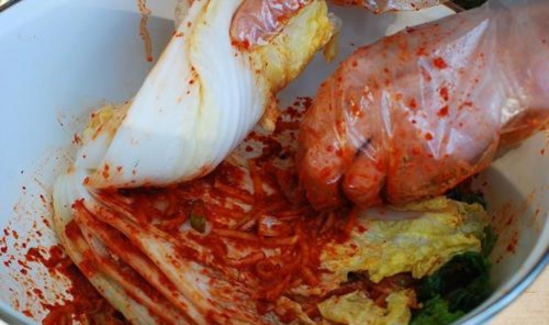 Пикантное кимчи: рецепты пекинской капусты по-корейски Кимчи оригинальный рецепт из кореи