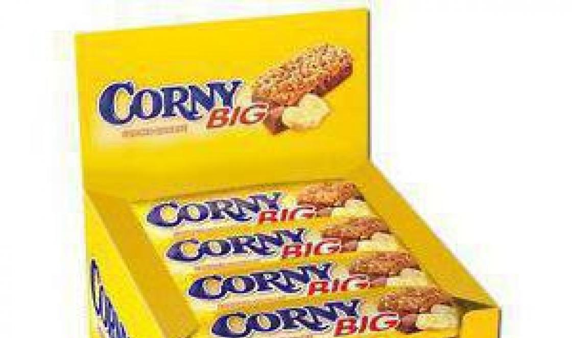 Corny Big cereal bars vs. chocolate bars