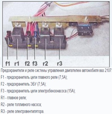 ВАЗ 2107 – решение проблем с включением бензонасоса